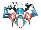 2007-2008 Honda CBR600RR Motorcycle Fairings - Orange White Red Blue Repsol UK