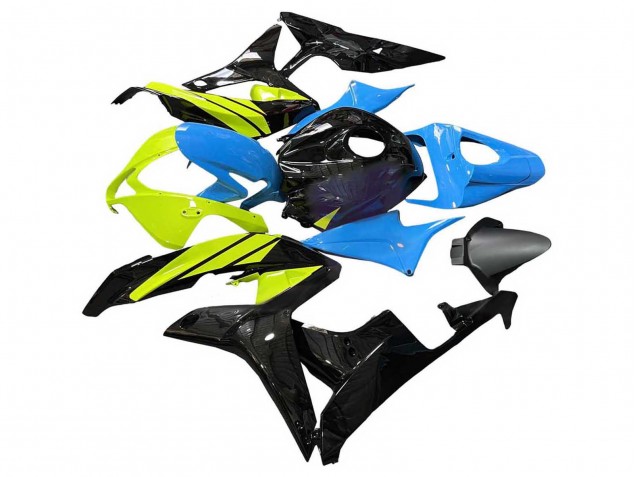 2007-2008 Honda CBR600RR Motorcycle Fairings - Blue Yellow Glossy Black UK