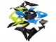 2007-2008 Honda CBR600RR Motorcycle Fairings - Blue Yellow Glossy Black UK