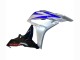 2007-2008 Honda CBR600RR Motorcycle Fairings - Silver Blue Glossy Black Racing UK
