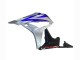 2007-2008 Honda CBR600RR Motorcycle Fairings - Silver Blue Glossy Black Racing UK