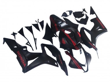2007-2008 Honda CBR600RR Motorcycle Fairings - Matte Black Red UK
