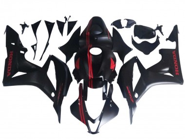 2007-2008 Honda CBR600RR Motorcycle Fairings - Matte Black Red UK