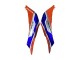 2007-2008 Honda CBR600RR Motorcycle Fairings - Silver Blue Red HRC UK