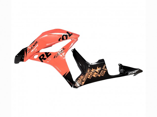 2007-2008 Honda CBR600RR Motorcycle Fairings - Orange Glossy Black Repsol UK