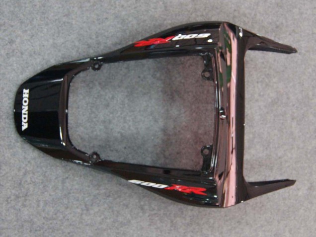 2007-2008 Honda CBR600RR Motorcycle Fairings - Glossy Black Orange Flame UK