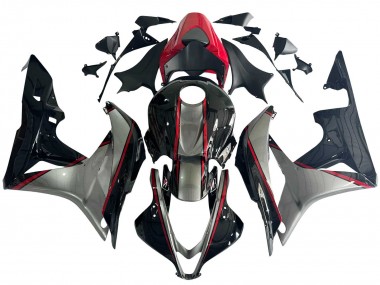 2007-2008 Honda CBR600RR Motorcycle Fairings - Silver Red Glossy Black UK