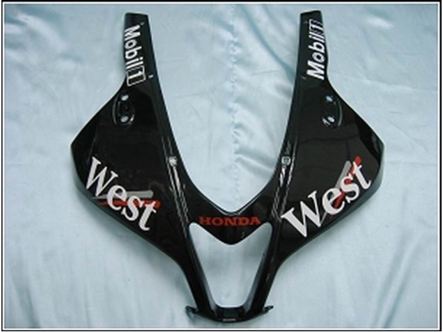 2007-2008 Honda CBR600RR Motorcycle Fairings - Glossy Black White West UK