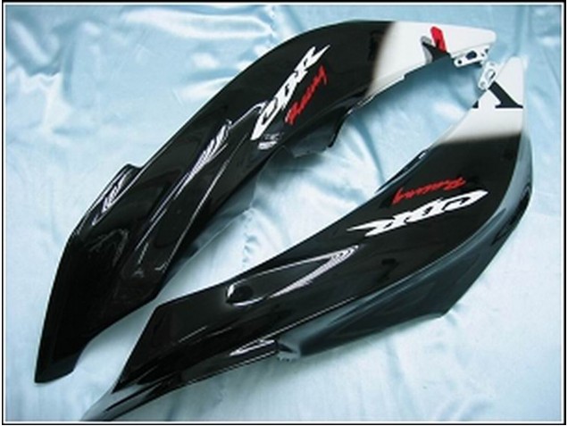 2007-2008 Honda CBR600RR Motorcycle Fairings - Glossy Black White West UK