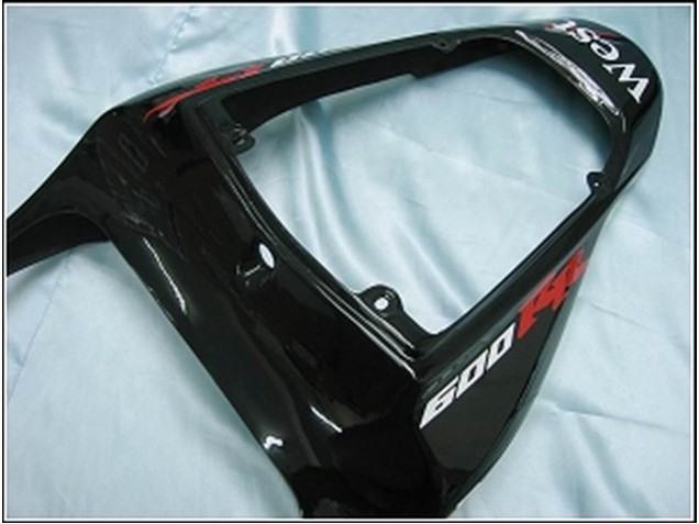 2007-2008 Honda CBR600RR Motorcycle Fairings - Glossy Black White West UK