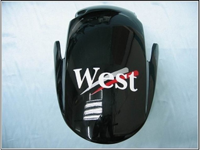 2007-2008 Honda CBR600RR Motorcycle Fairings - Glossy Black White West UK