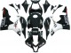 2007-2008 Honda CBR600RR Motorcycle Fairings - Glossy Black White West UK