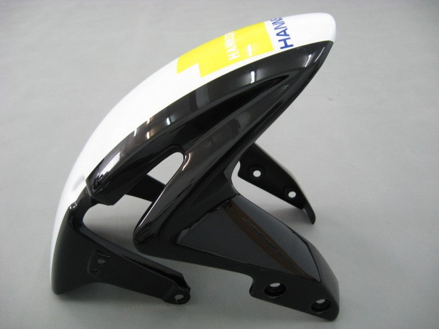 2007-2008 Honda CBR600RR Motorcycle Fairings - White Green Yellow Glossy Black Hannspree UK
