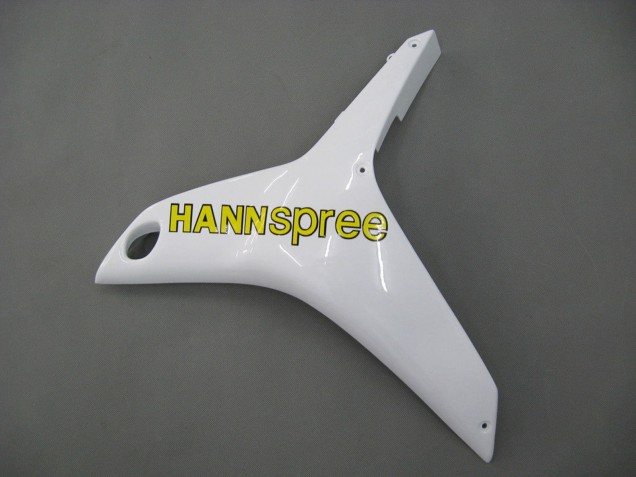 2007-2008 Honda CBR600RR Motorcycle Fairings - White Green Yellow Glossy Black Hannspree UK