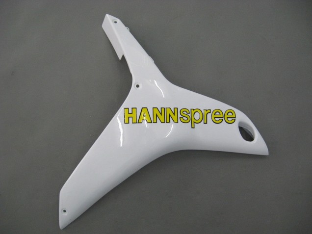 2007-2008 Honda CBR600RR Motorcycle Fairings - White Green Yellow Glossy Black Hannspree UK