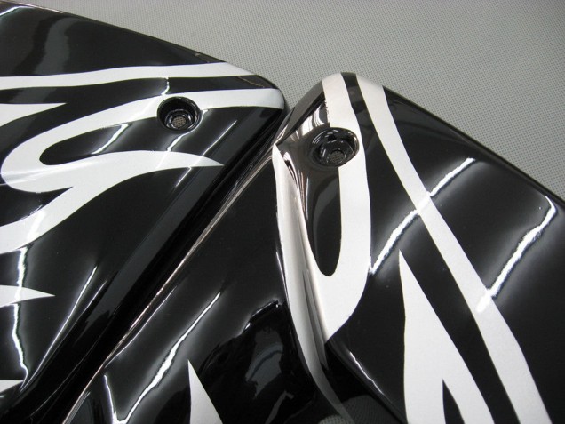 2004-2005 Kawasaki ZX10R Motorcycle Fairings - Black White UK