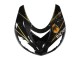 2006-2007 Kawasaki ZX10R Motorcycle Fairings - Black Red Gold BACARDI UK