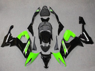 2008-2010 Kawasaki ZX10R Motorcycle Fairings - Green Glossy Black UK