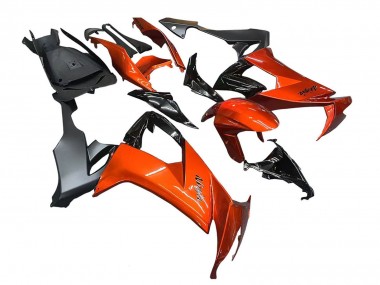 2008-2010 Kawasaki ZX10R Motorcycle Fairings - Burnt Orange Black UK