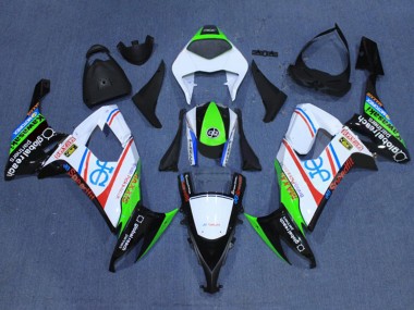 2008-2010 Kawasaki ZX10R Motorcycle Fairings - White Fluorescent Green Red Black UK