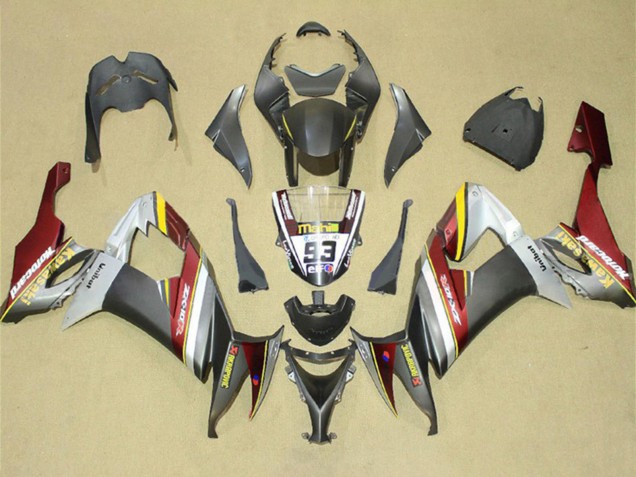 2008-2010 Kawasaki ZX10R Motorcycle Fairings - Silver Grey Yellow Red UK