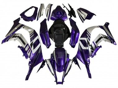 2008-2010 Kawasaki ZX10R Motorcycle Fairings - Purple Silver Black UK