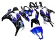 2011-2015 Kawasaki ZX10R Motorcycle Fairings - Blue White Glossy Black UK