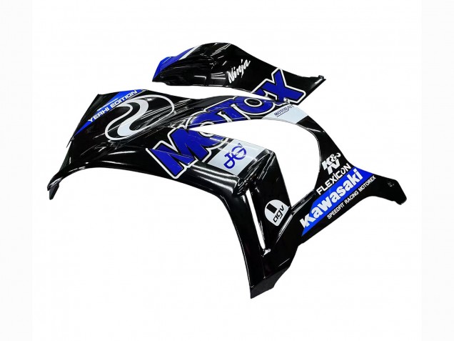 2011-2015 Kawasaki ZX10R Motorcycle Fairings - Blue White Glossy Black UK