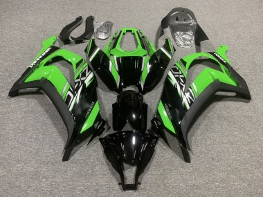 2011-2015 Kawasaki ZX10R Motorcycle Fairings - Green Glossy Black Matte Black UK