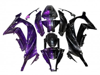 2011-2015 Kawasaki ZX10R Motorcycle Fairings - Purple Black UK