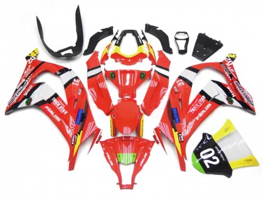 2011-2015 Kawasaki ZX10R Motorcycle Fairings - Red Yellow White Black Green Blue Trick Star 02 UK