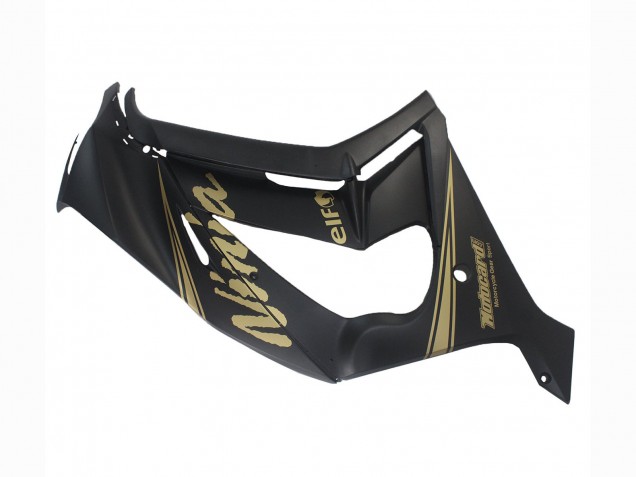 2011-2015 Kawasaki ZX10R Motorcycle Fairings - Matte Black Gold Snow Elf UK
