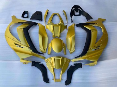 2011-2015 Kawasaki ZX10R Motorcycle Fairings - Gold Black UK
