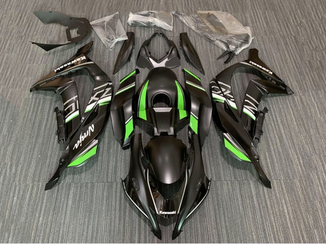2016-2020 Kawasaki ZX10R Motorcycle Fairings - Matte Black Green White Ninja UK