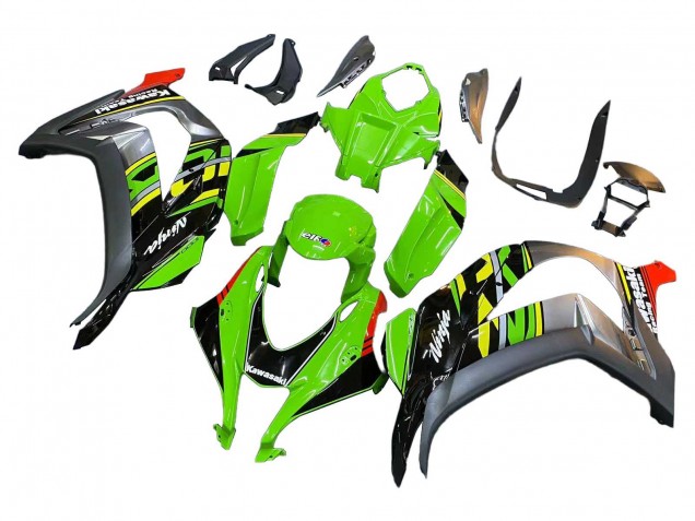 2016-2020 Kawasaki ZX10R Motorcycle Fairings - Green Red Grey UK