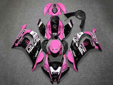 2016-2020 Kawasaki ZX10R Motorcycle Fairings - Pink Glossy Black White Elf Monster UK
