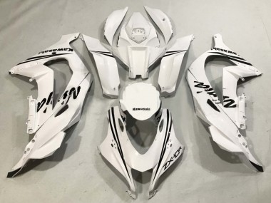 2016-2020 Kawasaki ZX10R Motorcycle Fairings - White Black UK