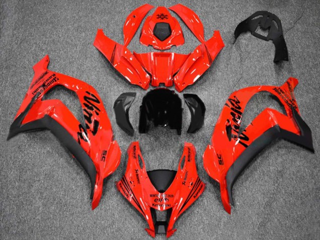 2016-2020 Kawasaki ZX10R Motorcycle Fairings - Red Black UK
