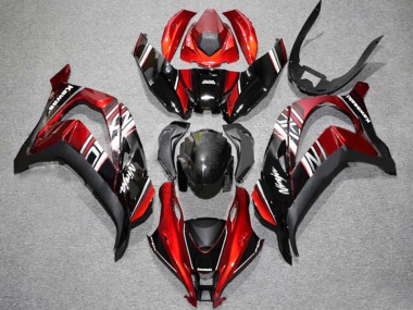 2016-2020 Kawasaki ZX10R Motorcycle Fairing - Red Glossy Black White UK