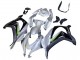 2016-2020 Kawasaki ZX10R Motorcycle Fairing - Silver Green Black UK