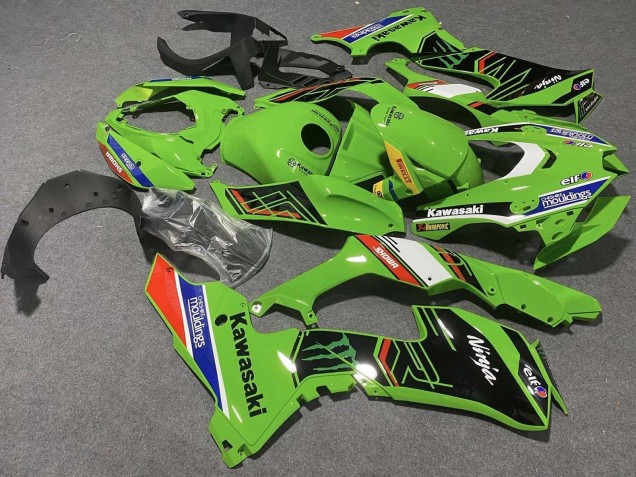2021-2025 Kawasaki ZX10R Motorcycle Fairings - Green White Blue Black Red Showr Elf Mouldings Monster UK