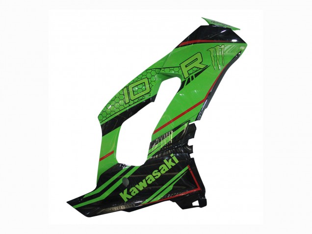 2021-2025 Kawasaki ZX10R Motorcycle Fairings - Green Glossy Black UK