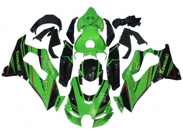 2021-2025 Kawasaki ZX10R Motorcycle Fairings - Green Glossy Black UK