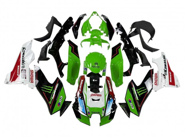 2021-2025 Kawasaki ZX10R Motorcycle Fairings - Green Black White Red Blue Showr Elf Monster UK