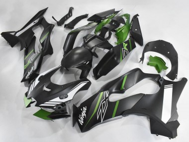 2021-2025 Kawasaki ZX10R Motorcycle Fairings - Matte Black Green White UK