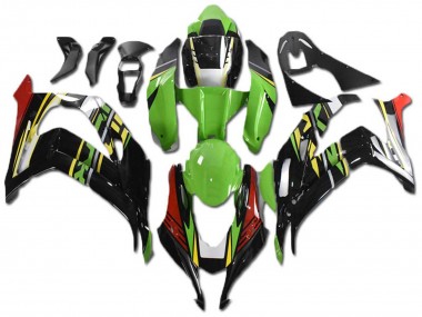 2021-2025 Kawasaki ZX10R Motorcycle Fairings - Green Yellow Red Black UK