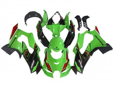 2021-2025 Kawasaki ZX10R Motorcycle Fairings - Green Black Red UK