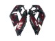 2006-2011 Kawasaki ZX14R ZZR1400 Motorcycle Fairing Kits - Glossy Black Red Flame UK