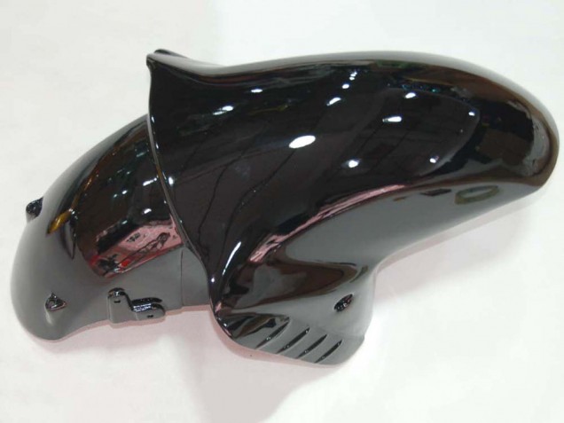 2006-2011 Kawasaki ZX14R ZZR1400 Motorcycle Fairings - Glossy Black Gold Flame UK