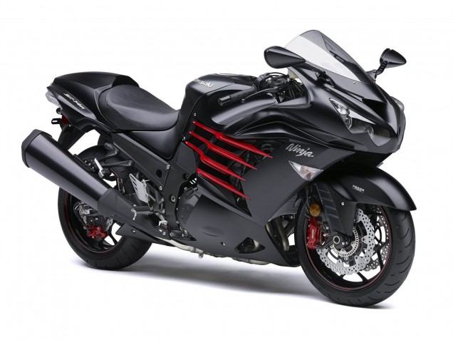 2012-2024 Kawasaki ZX14R ZZR1400 Motorcycle Fairings - Matte Black Red White Ninja UK